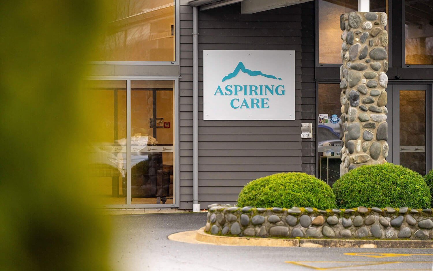 outside entranceway Aspiring Care Hospital Dementia Care Wanaka New Zealand min